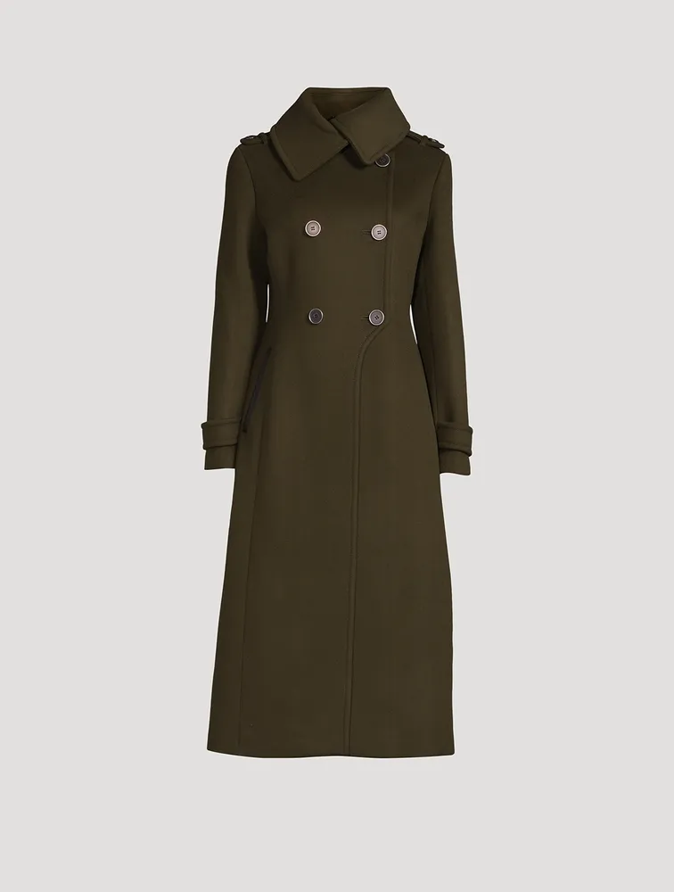 Elodie Double Face Wool Tailored Coat
