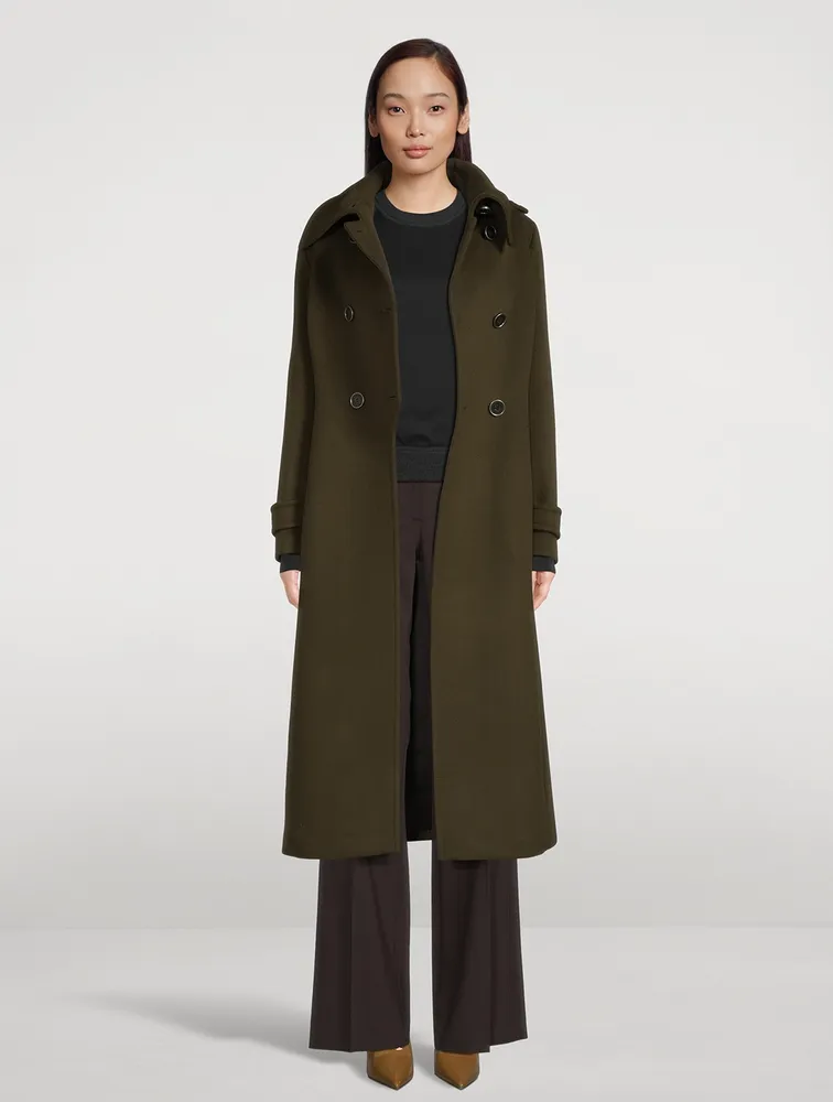 Elodie Double Face Wool Tailored Coat