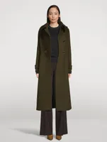 Elodie Double Face Wool Tailored Coat