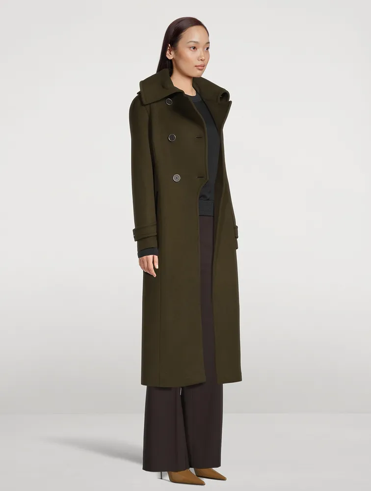 Elodie Double Face Wool Tailored Coat