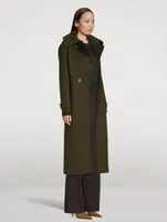 Elodie Double Face Wool Tailored Coat