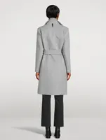 Norita Belted Wool Wrap Coat