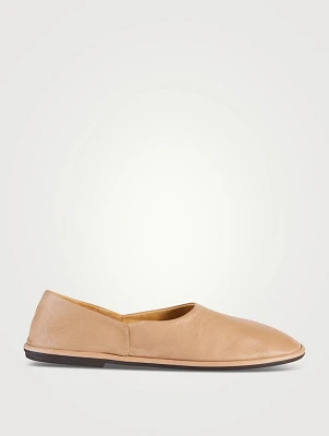 Canal Leather Flats