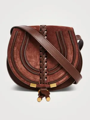 Small Marcie Suede Saddle Bag