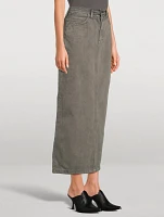 Denim Maxi Skirt