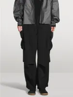 Wide-Leg Cargo Pants