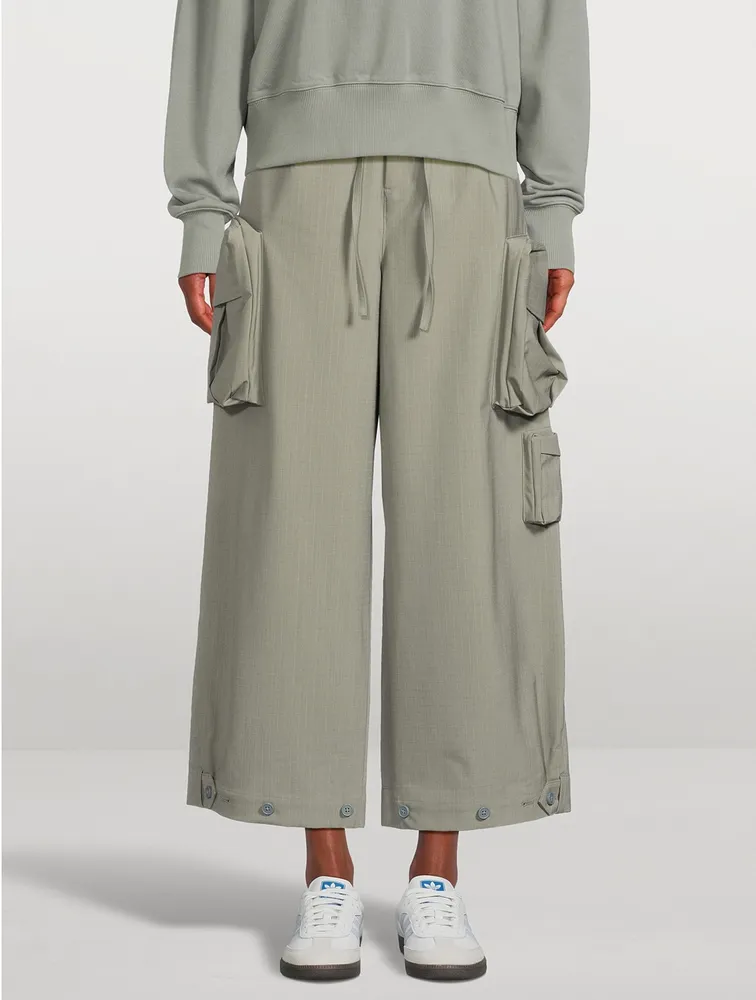 Wide-Leg Cargo Pants