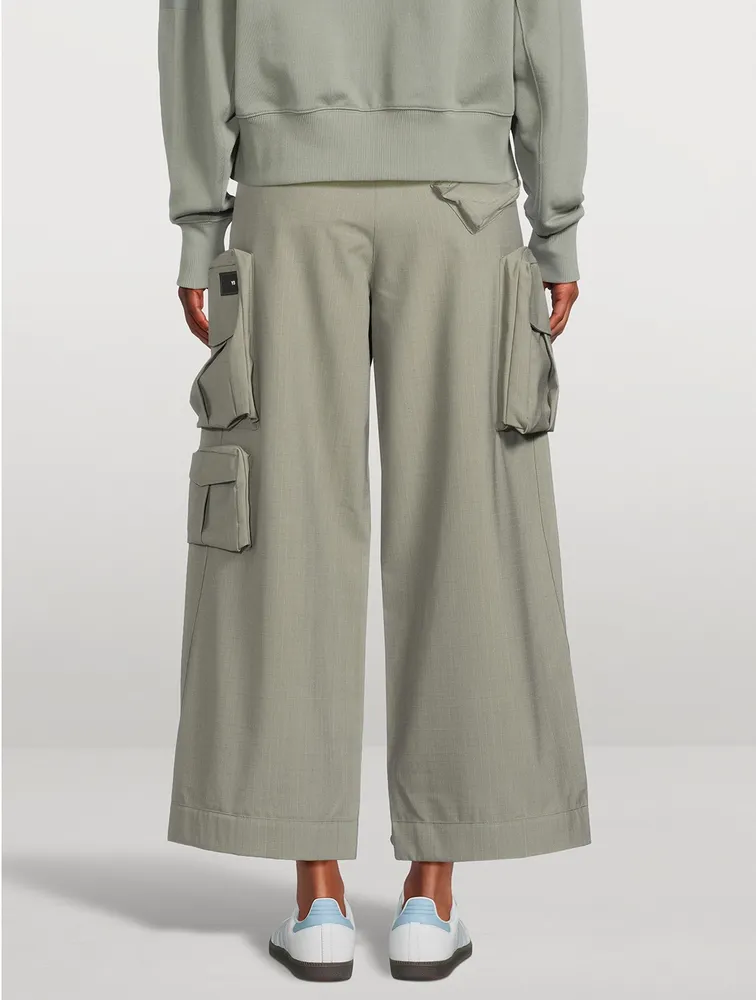 Wide-Leg Cargo Pants