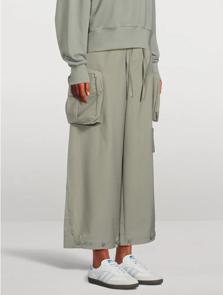 Wide-Leg Cargo Pants