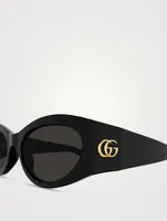 Cat Eye Wrap Sunglasses