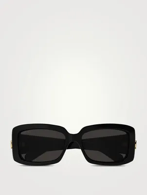 Rectangular Wrap Sunglasses