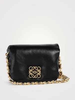 Goya Down Leather Crossbody Bag