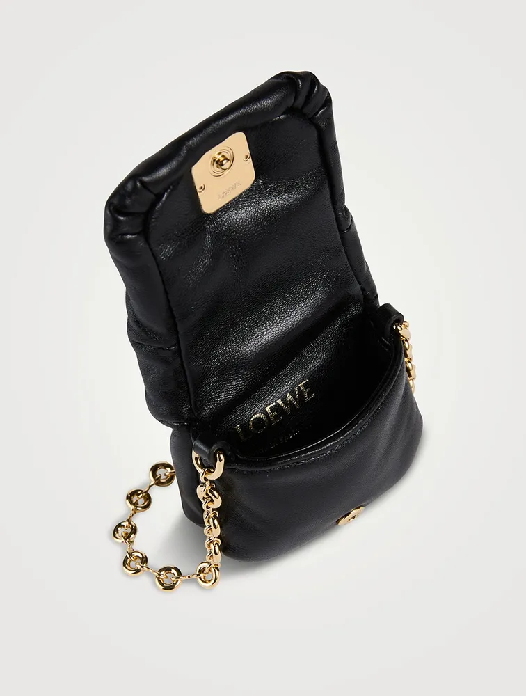 Goya Down Leather Crossbody Bag