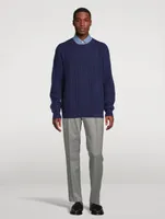 Cashmere Cable-Knit Sweater