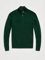 Wool Quarter-Zip Sweater