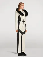 Elle Shearling-Trimmed Ski Suit