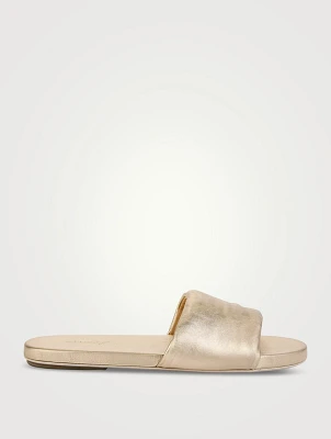 Spanciata Leather Slide Sandals