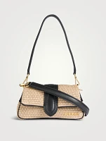 Le Petit Bambimou Padded Raffia Shoulder Bag