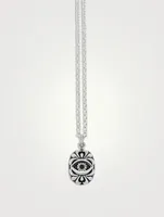 Silver Evil Eye Pendant Necklace