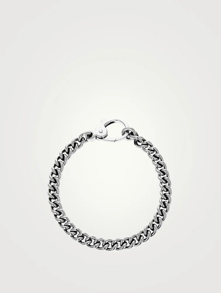 Silver Curb Chain Bracelet