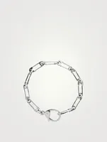 Silver Safety Pin Bracelet