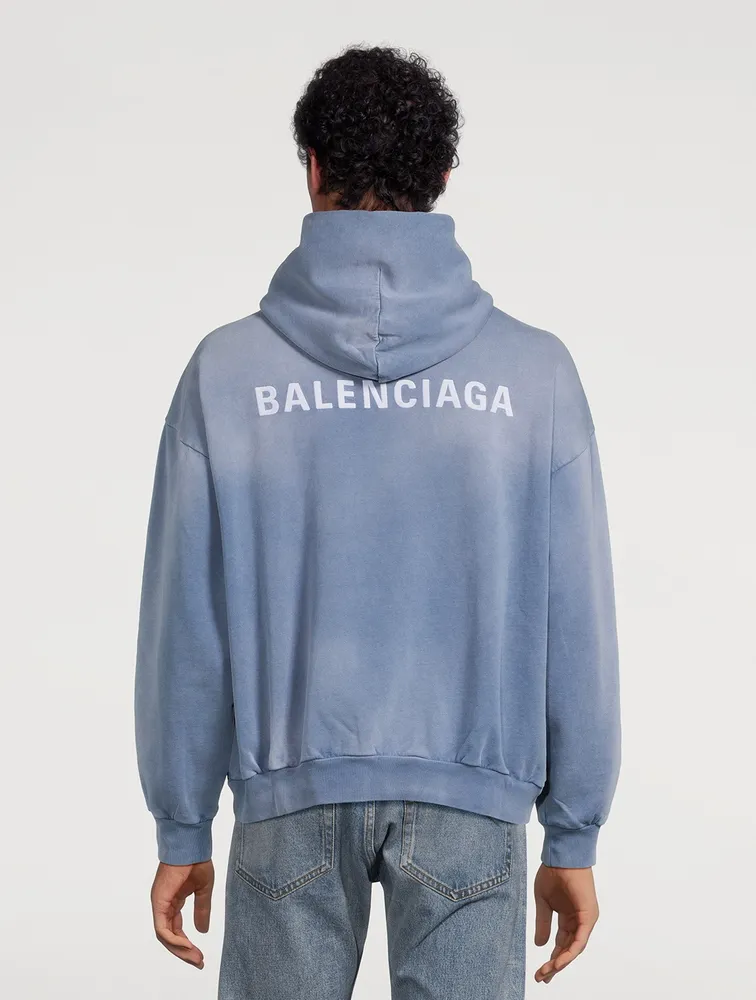 Fleece Hoodie With Back Logo