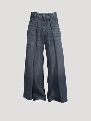 Double Side Oversized Jeans