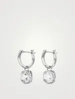 Stilla Huggie Drop Earrings