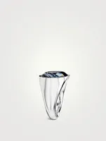 Lucent Half Cut Cocktail Ring