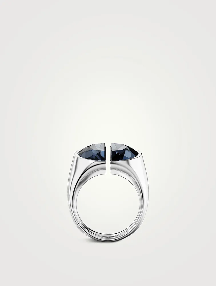 Lucent Half Cut Cocktail Ring