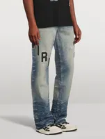 Straight-Leg Jeans With Hockey Logo