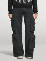 Paisley Utility Cargo Pants