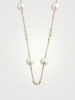 Aurelia 18K Gold South Sea Pearl And Diamond Necklace