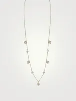 Petal 18K Gold Akoya Pearl And Diamond Necklace