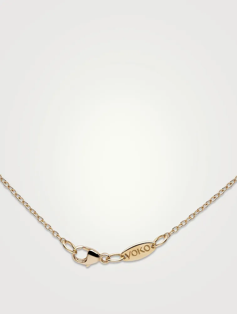 Petal 18K Gold Akoya Pearl And Diamond Necklace