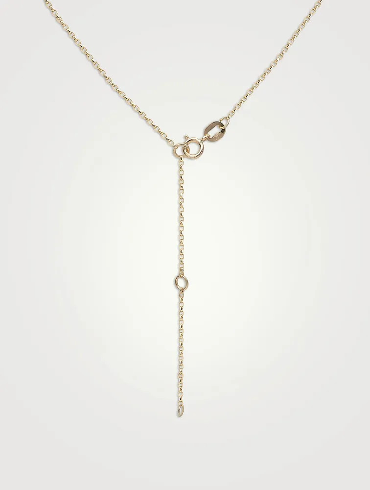 18K Gold Akoya Pearl And Diamond Pendant Necklace