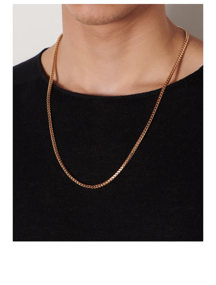 Gold Franco Box Chain Necklace