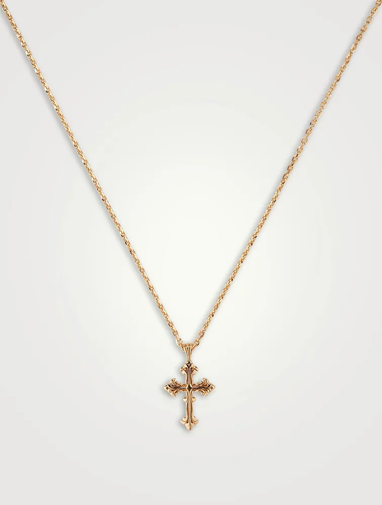 Gold Avelli Cross Necklace