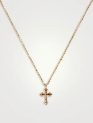 Gold Avelli Cross Necklace