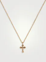 Gold Avelli Cross Necklace