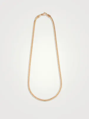 Gold Minimal Edge Chain Necklace