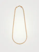 Gold Minimal Edge Chain Necklace