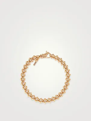 Gold Minimal Knot Chain Bracelet