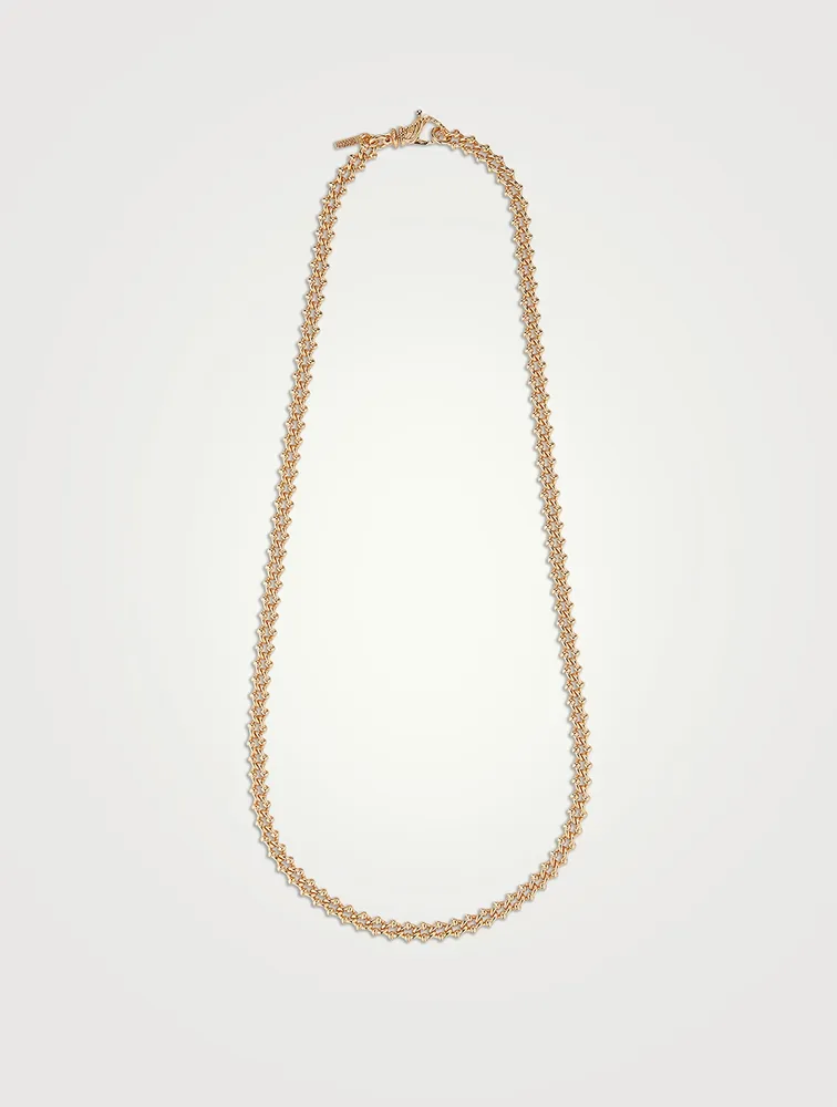 Gold Minimal Knot Chain Necklace