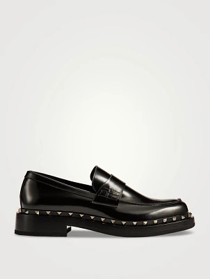 Rockstud M-Way Leather Loafers