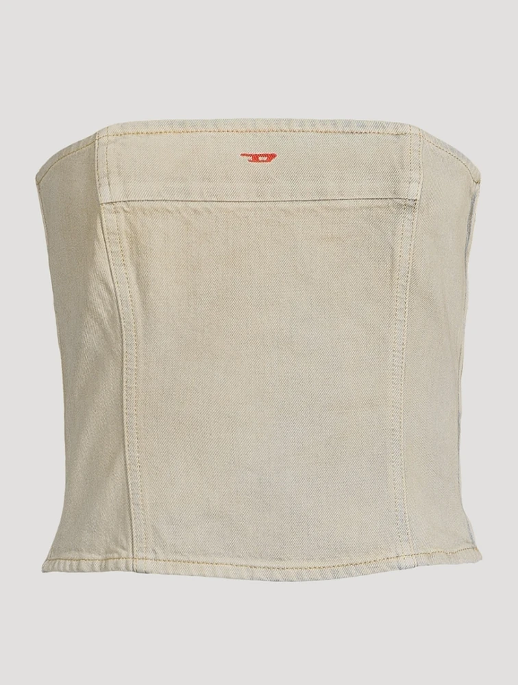 De-Ville Strapless Denim Top