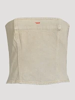 De-Ville Strapless Denim Top