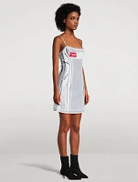 Chalk-Effect Logo Mini Tank Dress