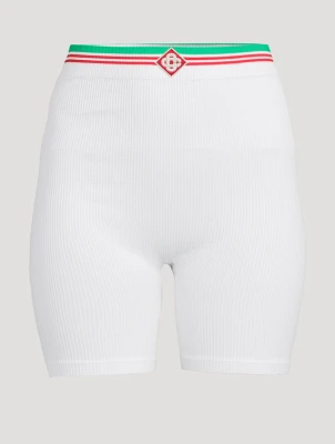 Seamless Ribbed Bike Shorts