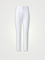 Connor Cotton Silk Stretch Double-Face Slim Trousers